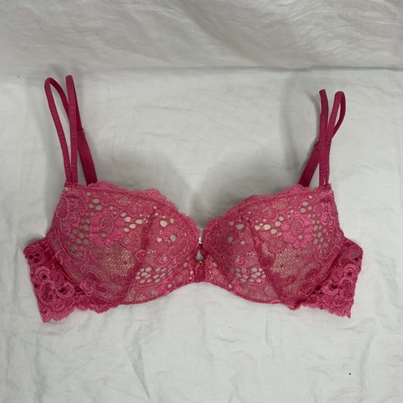 Victoria's Secret Pink floral lace push up bra 34A - Picture 11 of 11